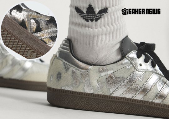 The adidas Samba Puts A Metallic Spin On Animal Print