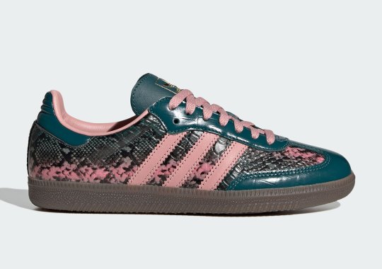adidas Tries “Rich Green” On The Snakeskin Samba