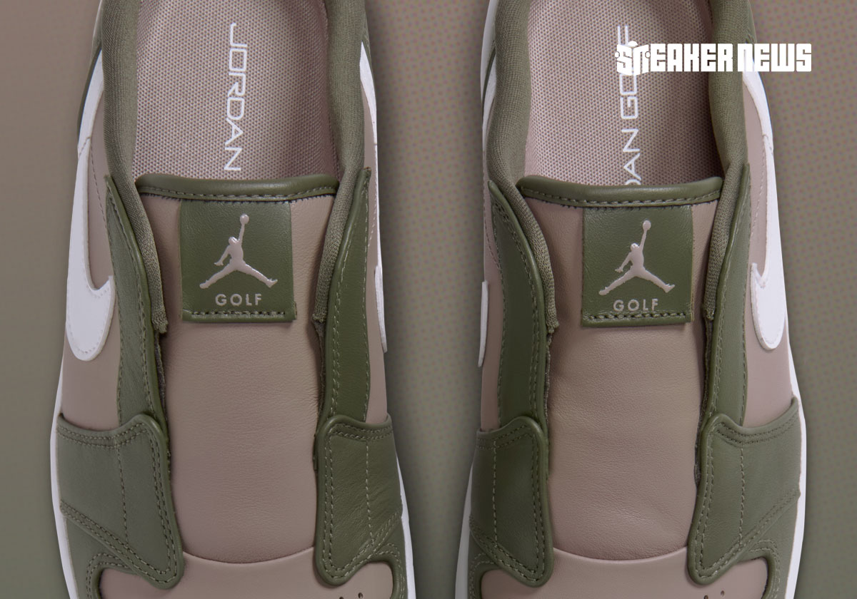 Comfort And Performance Combine On This Air Jordan 1 Low Golf Mule