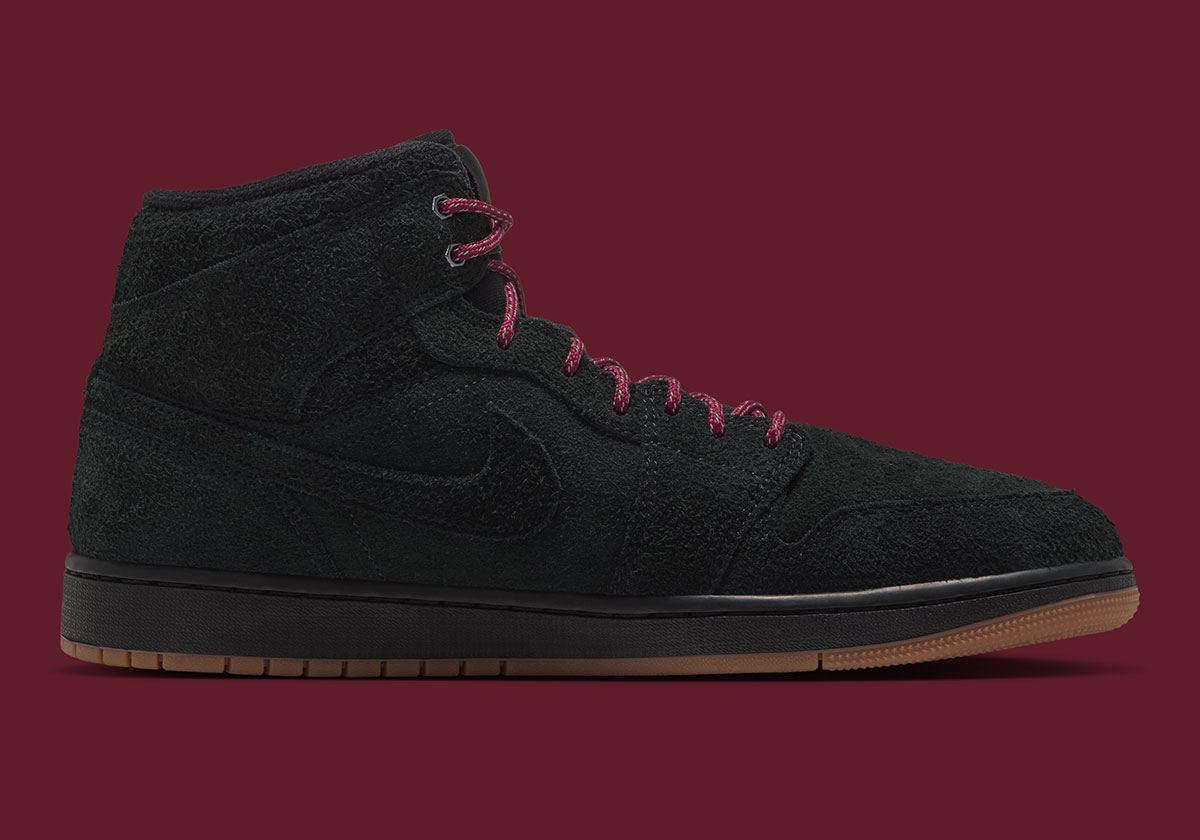 Air Jordan 1 Mid Black Gum Medium Brown Team Red Iq5491 001 4