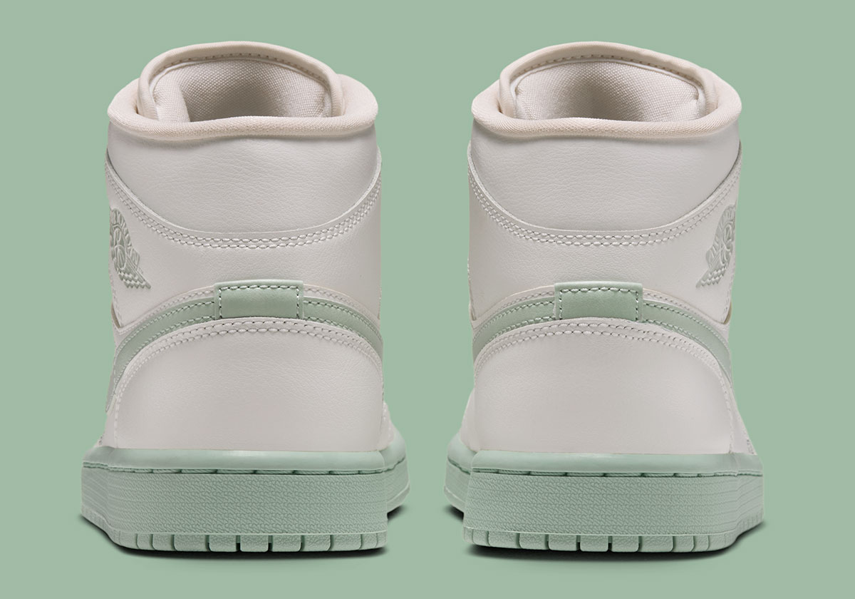 Air Jordan 1 Mid Sail Pistachio Frost Bq6472 124 6
