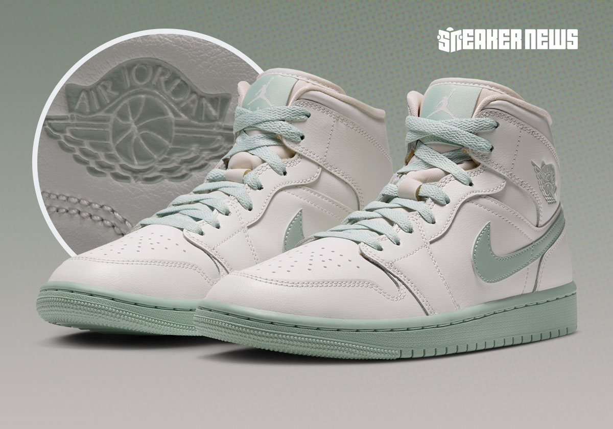 The Air Jordan 1 Mid Steps In "Pistachio Frost"