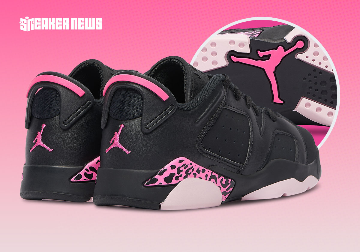 Pink Elephant Print Lands On This Air Jordan 6 Low For Kids
