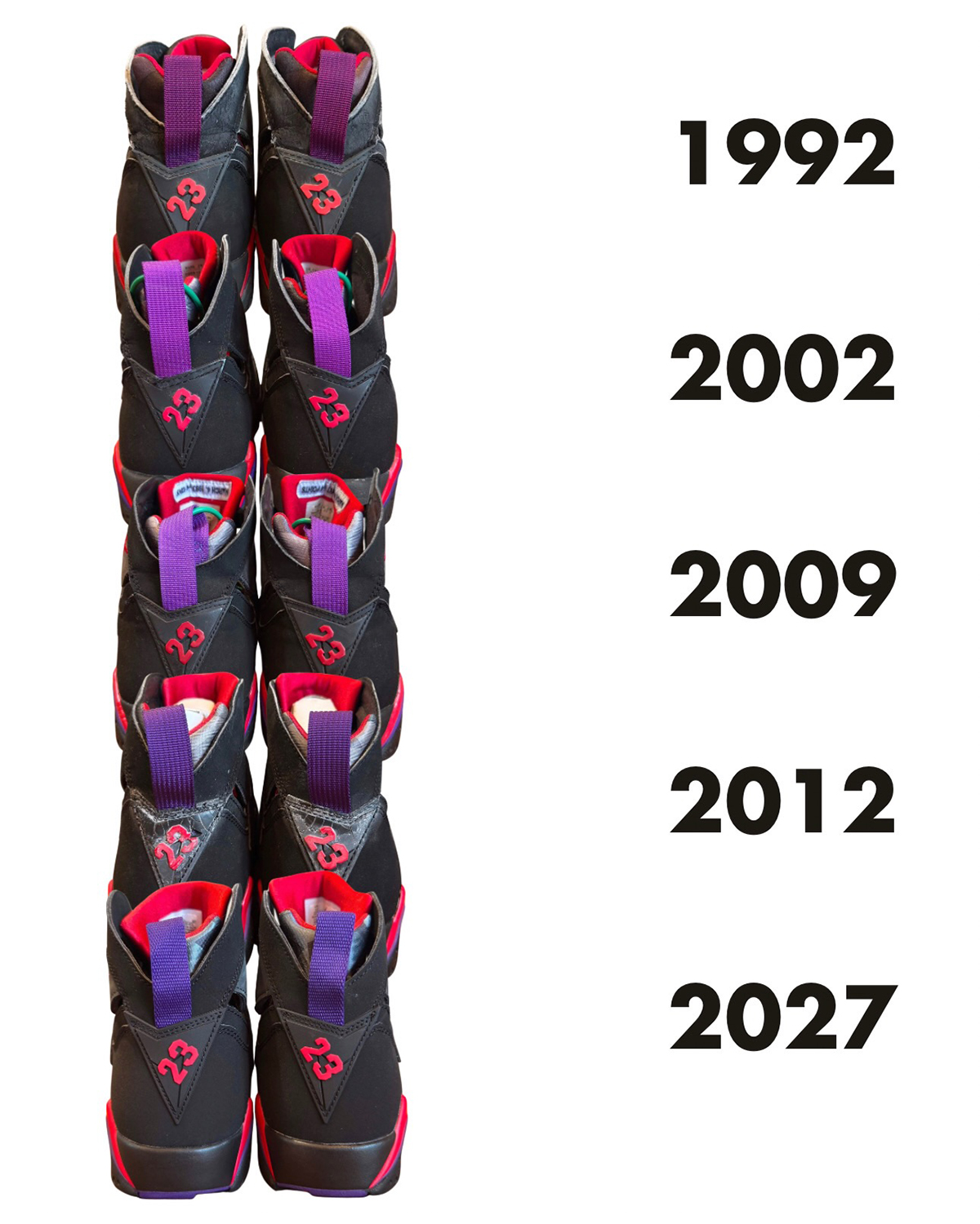 Air Jordan 7 Playoffs Raptors Comparison 1