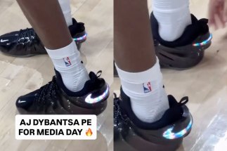 A.J. Dybantsa Wears Light-Up Nike GT Flights For Wizards Media Day