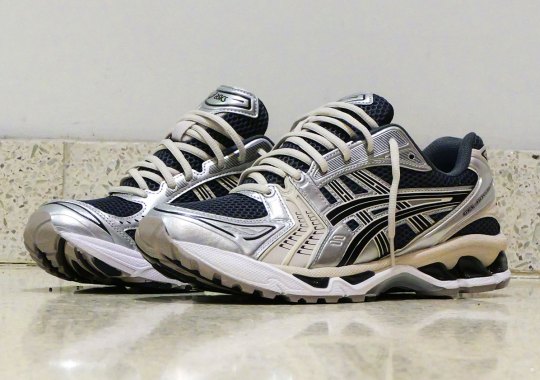 The ASICS GEL-Kayano 14 Docks “Carrier Grey”