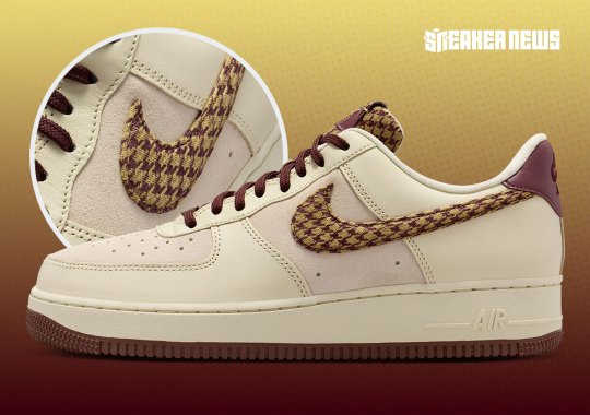 Nike Elevates The Air Force 1 With Houndstooth Fabric