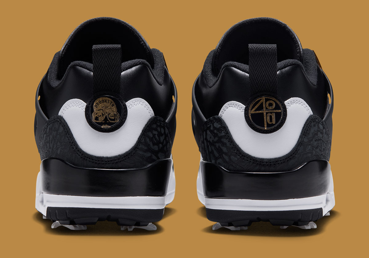 Jordan Spizike Golf Black White Phantom Metallic Gold Hq4365 003 7
