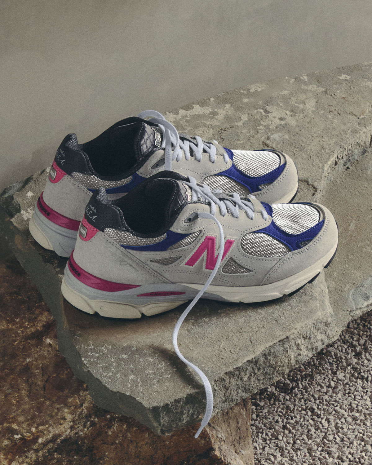 Kith United Arrows New Balance 990v3 Grey Pink Purple 9