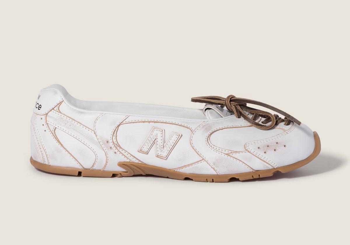 Miu Miu New Balance 530 Sl Ballerina White 3