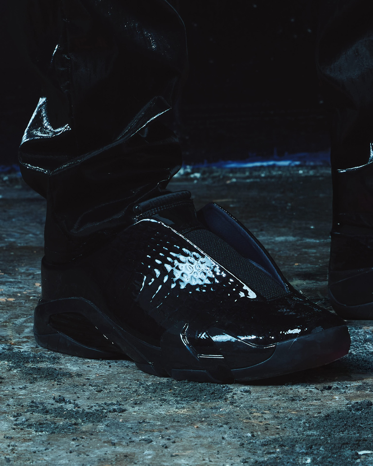 Mowalola Air Jordan 14 Mule Croc Skin 2