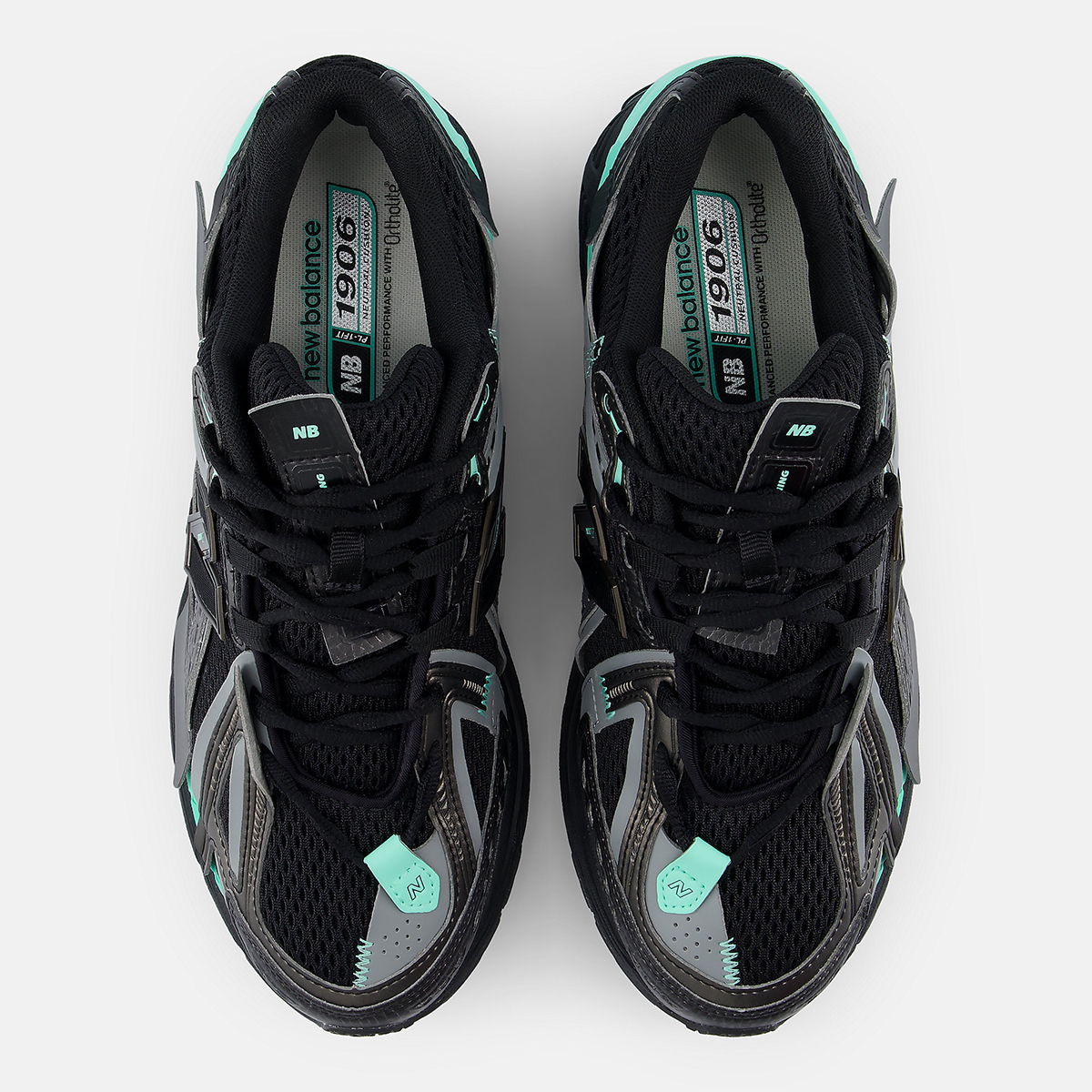 New Balance 1906a Black Bright Mint U19063y0 3