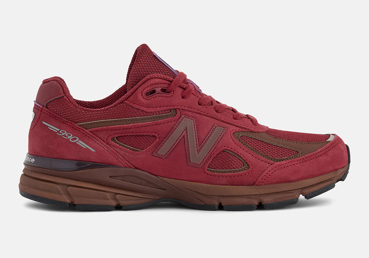 New Balance 990v4 Made In Usa Monarch Burgundy Pumpernickle U990br4 2