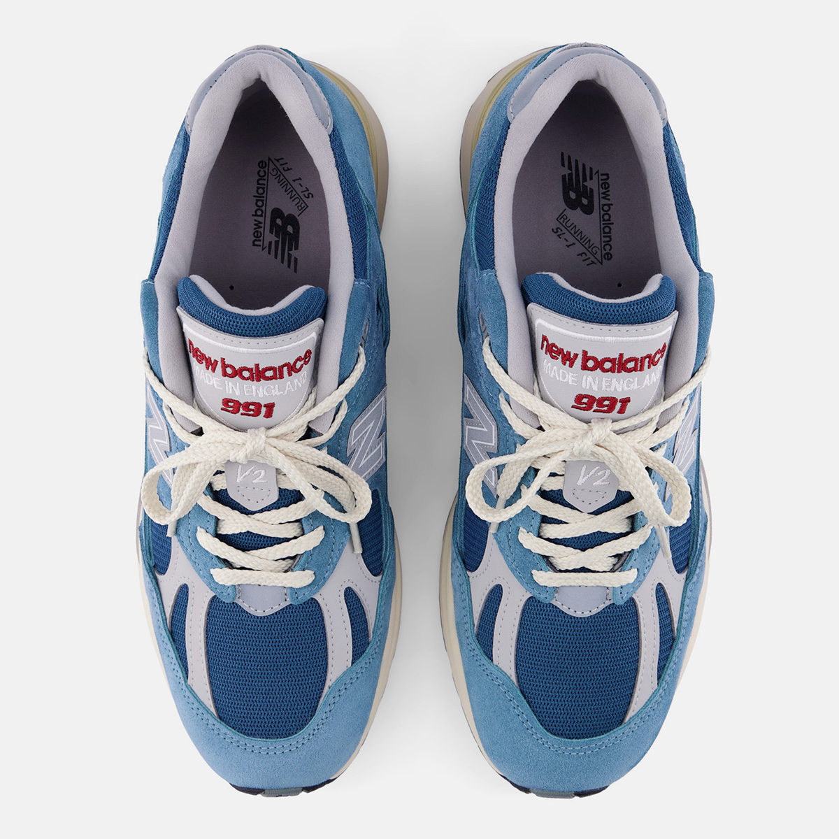 New Balance 991v2 Blue Steel Poseidon Harbor U991ws2 6