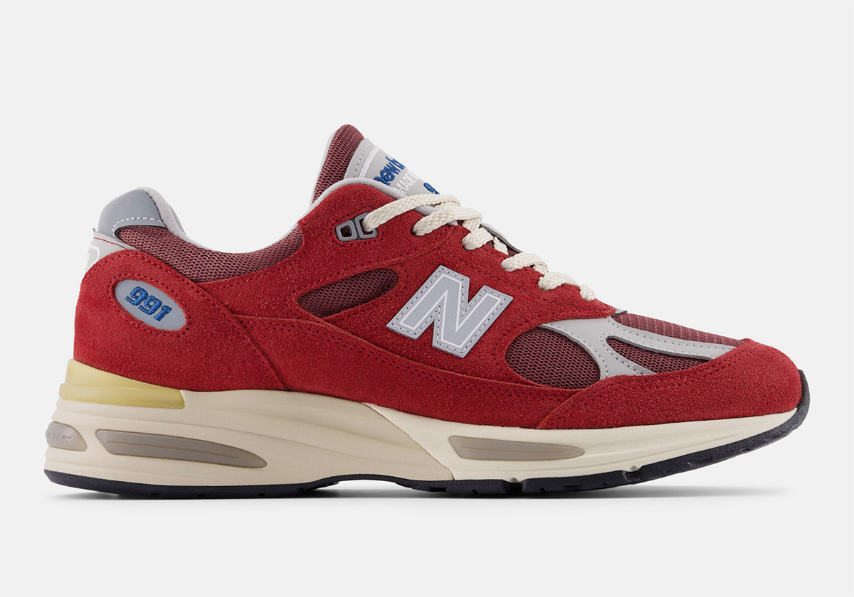 New Balance 991v2 Karanda Red Cordovan U991rs2 4
