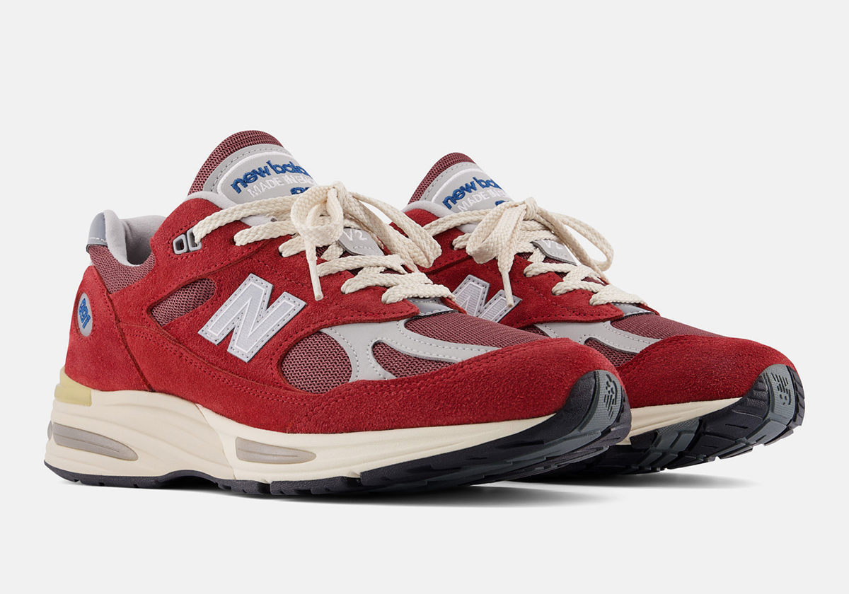 New Balance 991v2 Karanda Red Cordovan U991rs2 5