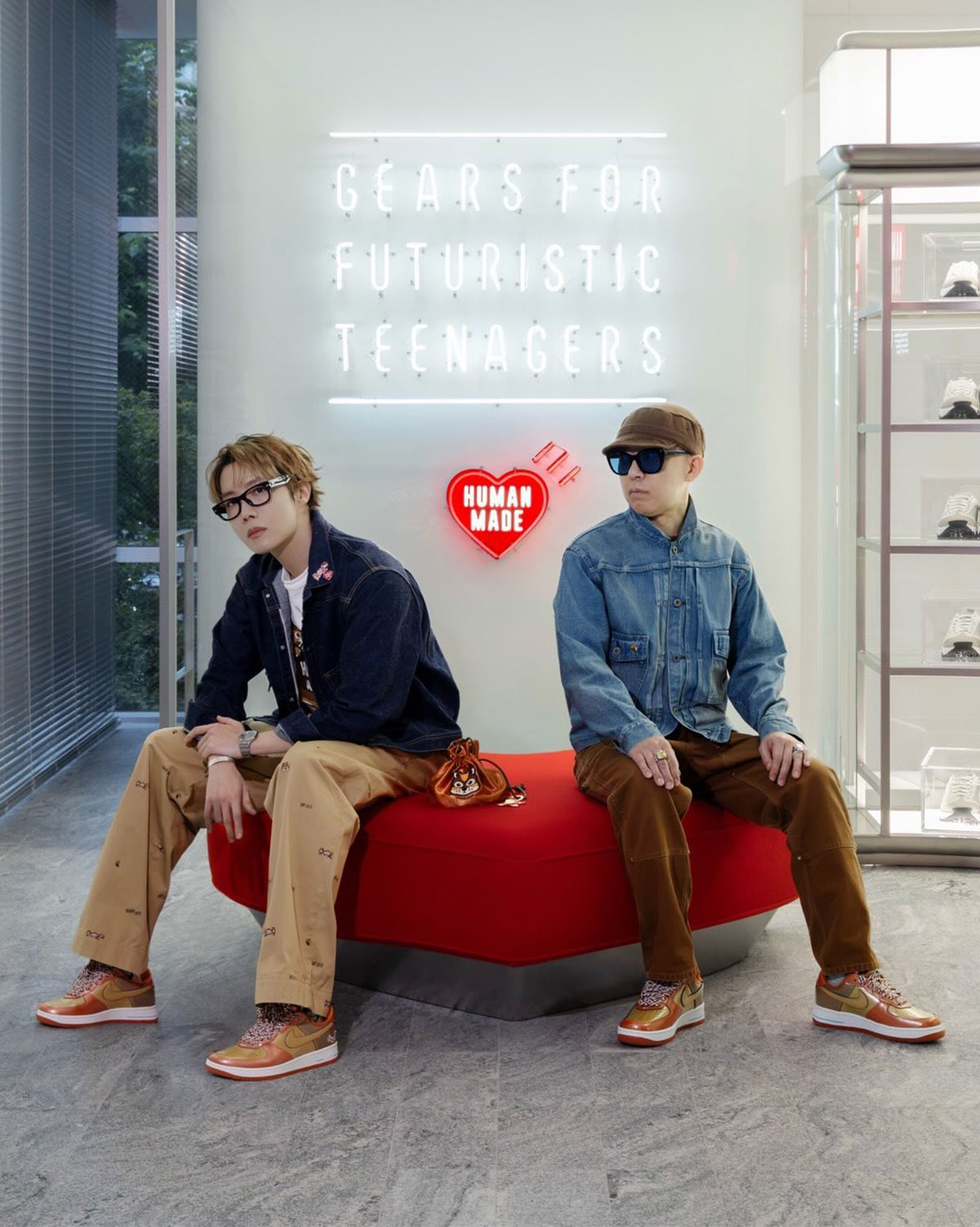 Nigo J Hope Bts Nike Air Force 1 01 Burnt Sunrise 4