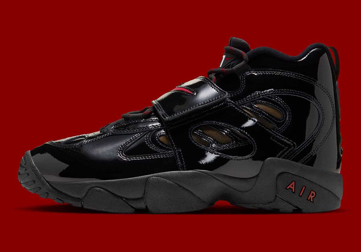 Nike Air Diamond Turf 2 Black Patent Red Ii7066 001 2