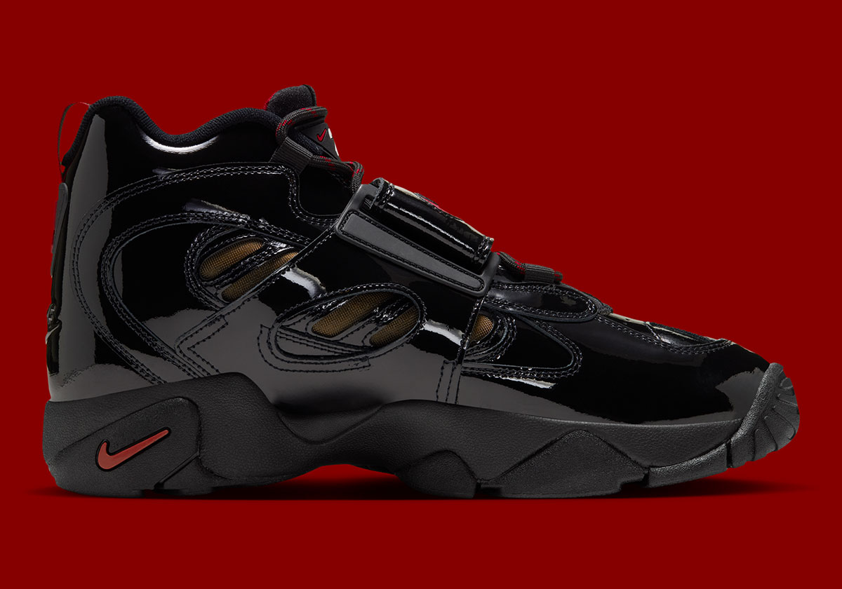 Nike Air Diamond Turf 2 Black Patent Red Ii7066 001 4