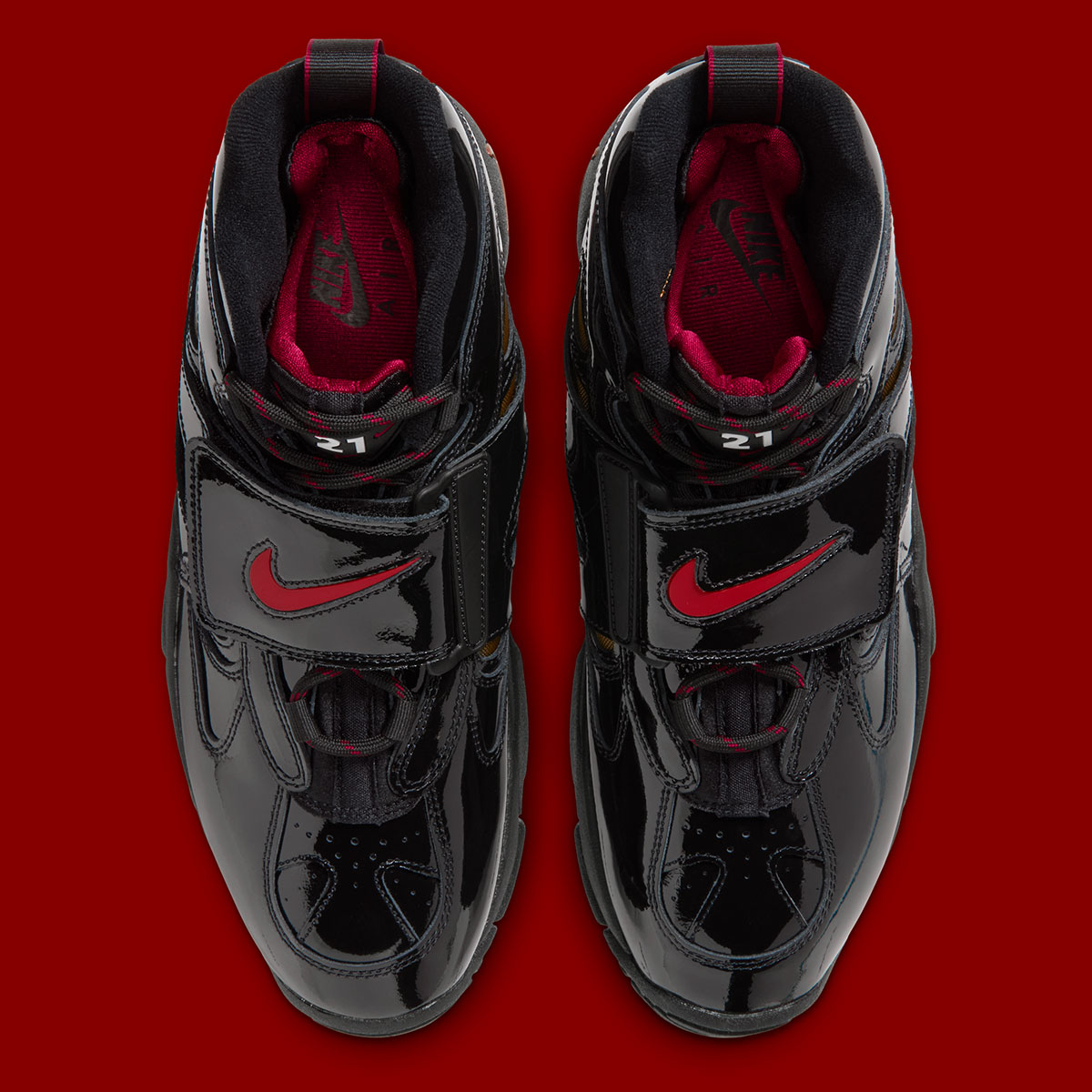 Nike Air Diamond Turf 2 Black Patent Red Ii7066 001 5