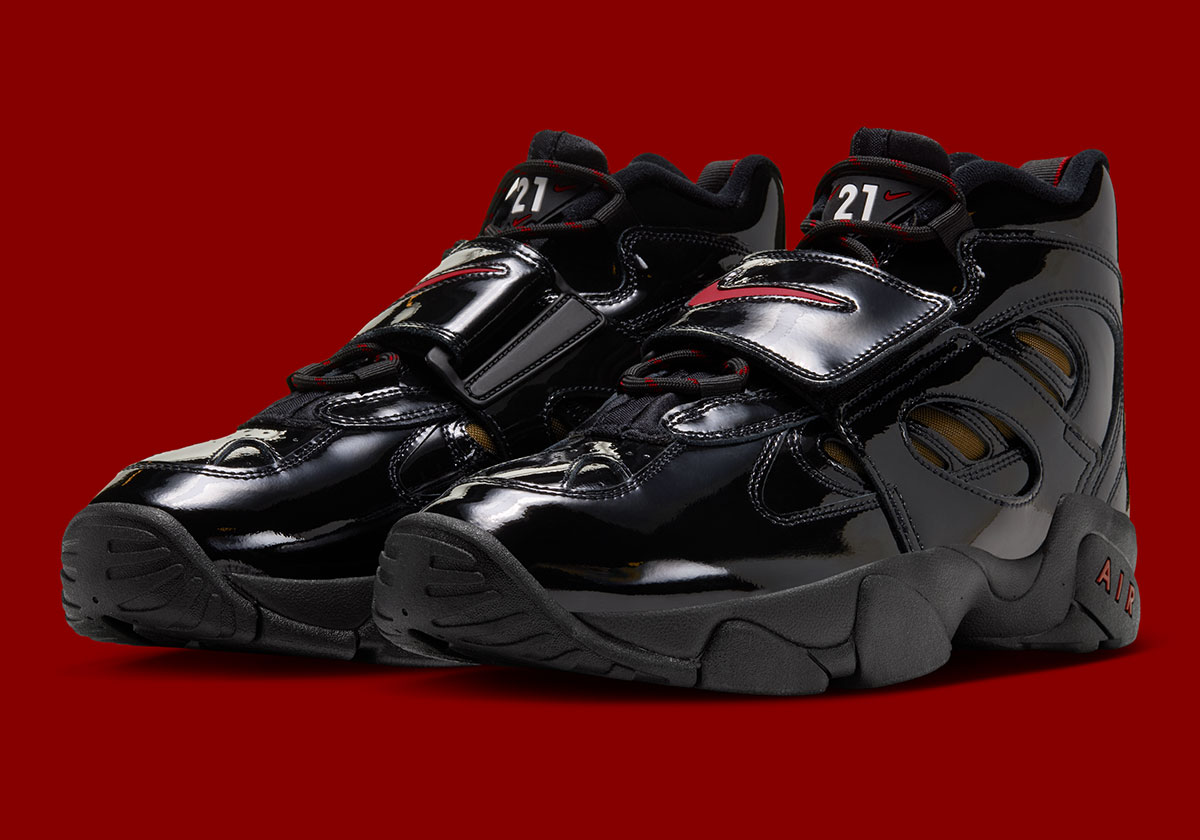 Nike Air Diamond Turf 2 Black Patent Red Ii7066 001 6