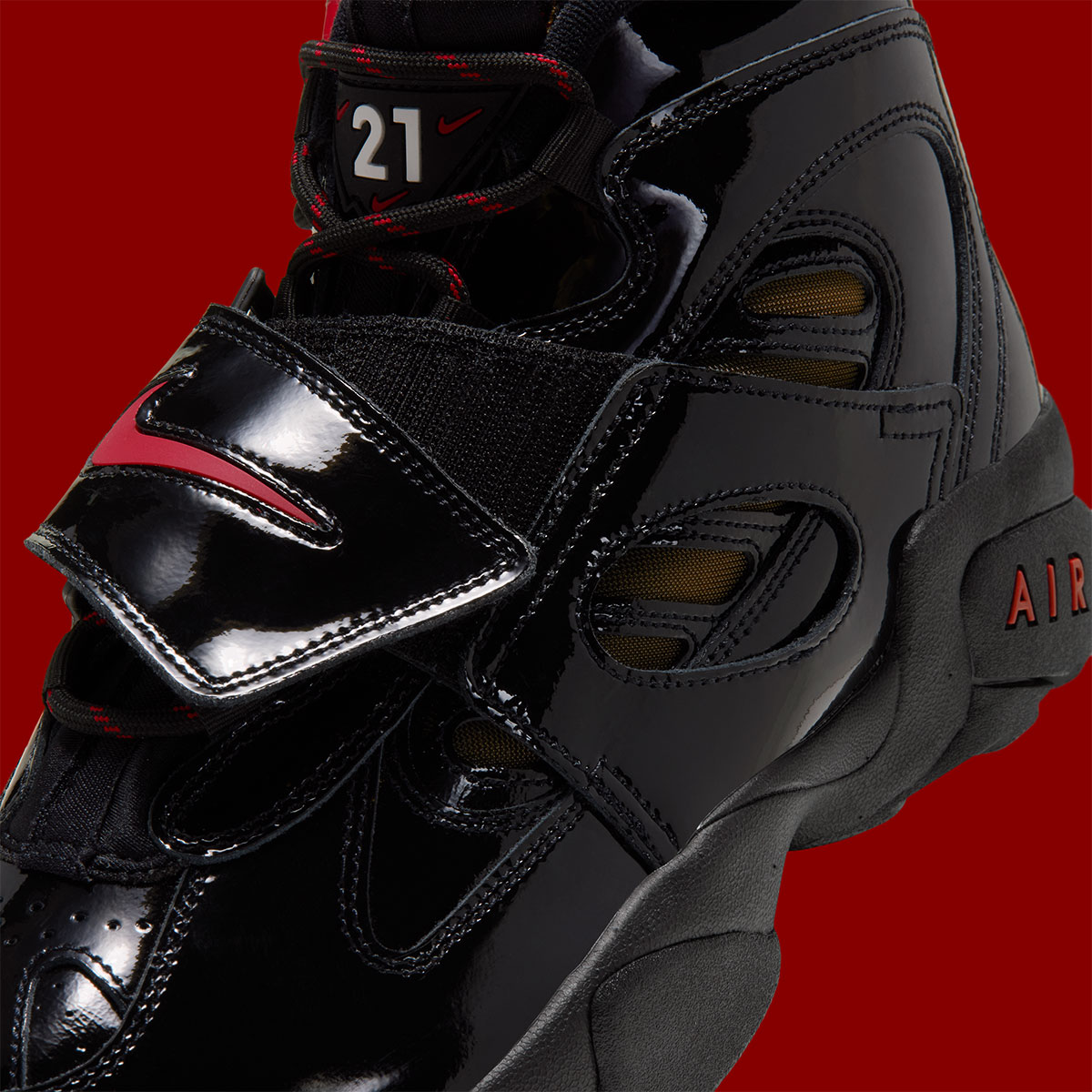 Nike Air Diamond Turf 2 Black Patent Red Ii7066 001 8