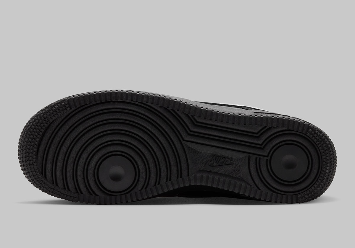 Nike Air Force 1 Low Black White Contrast Stitch Ir2419 001 3