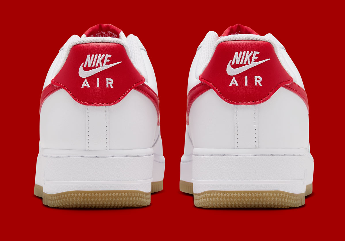 Nike Air Force 1 Low White Gum Light Brown Challenge Red Fj4146 136 7