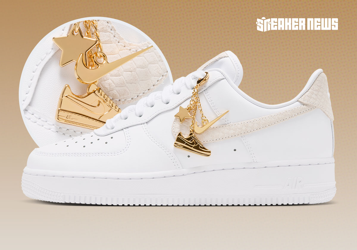 Nike Adds Snakeskin And Golden Charms To This Women’s Air Force 1