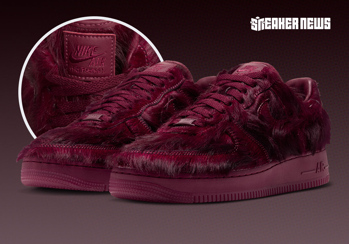 Nike's Super-Hairy Air Force 1 Is Releasing In All Red