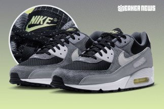 The Nike Air Max 90 Reaches For A “Grid Tongue” In Grey And Navy