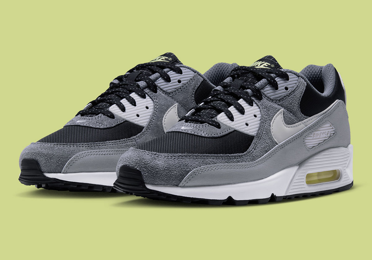 Nike Air Max 90 Black Light Smoke Grey Platinum Tint Hq3817 002 6