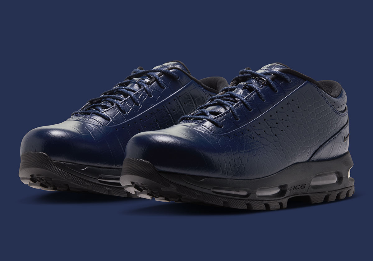 Nike Air Max Goadome Low Midnight Navy Croc Skin Iv4517 400 4