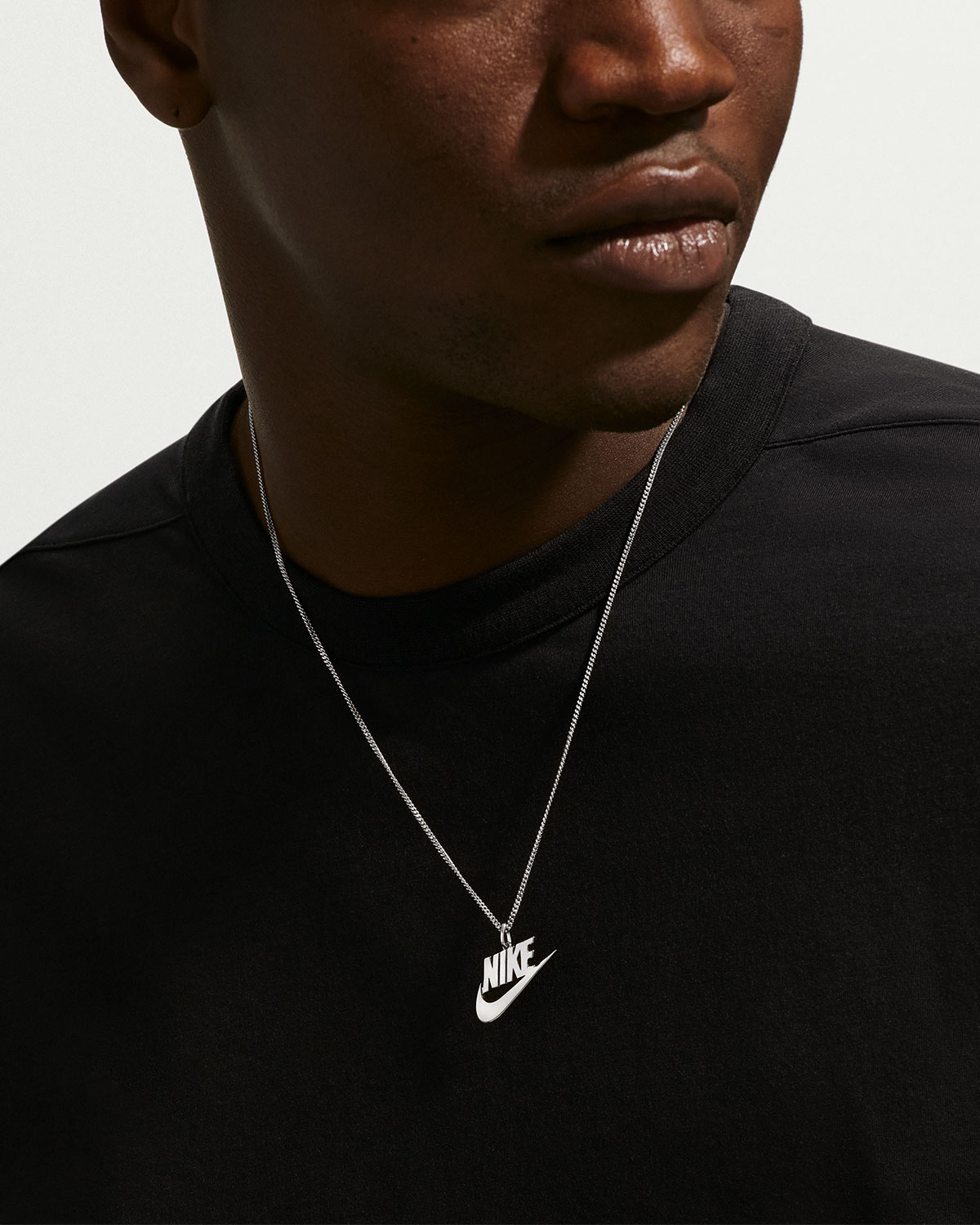 Nike Futura Pendant Necklace Silver Npfw20 Sff 2