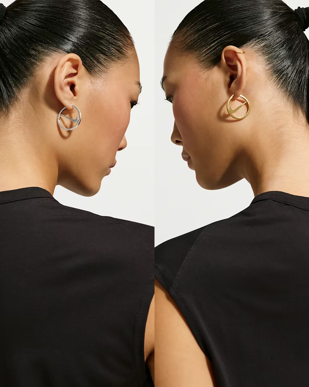 Nike Jewelry Swoosh Hoop Earrings 2
