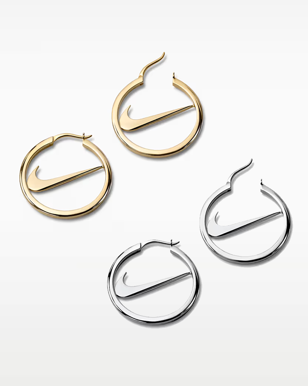Nike Jewelry Swoosh Hoop Earrings 3