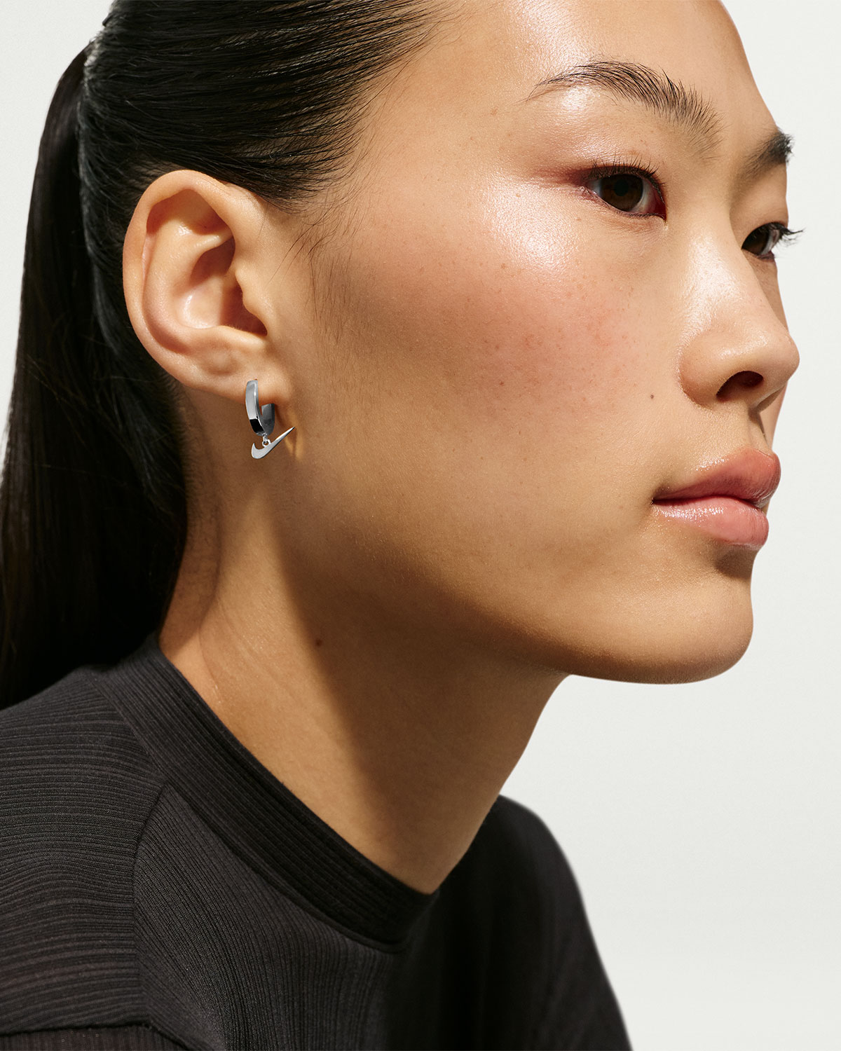 Nike Swoosh Huggie Earrings Egww10 Sff 2