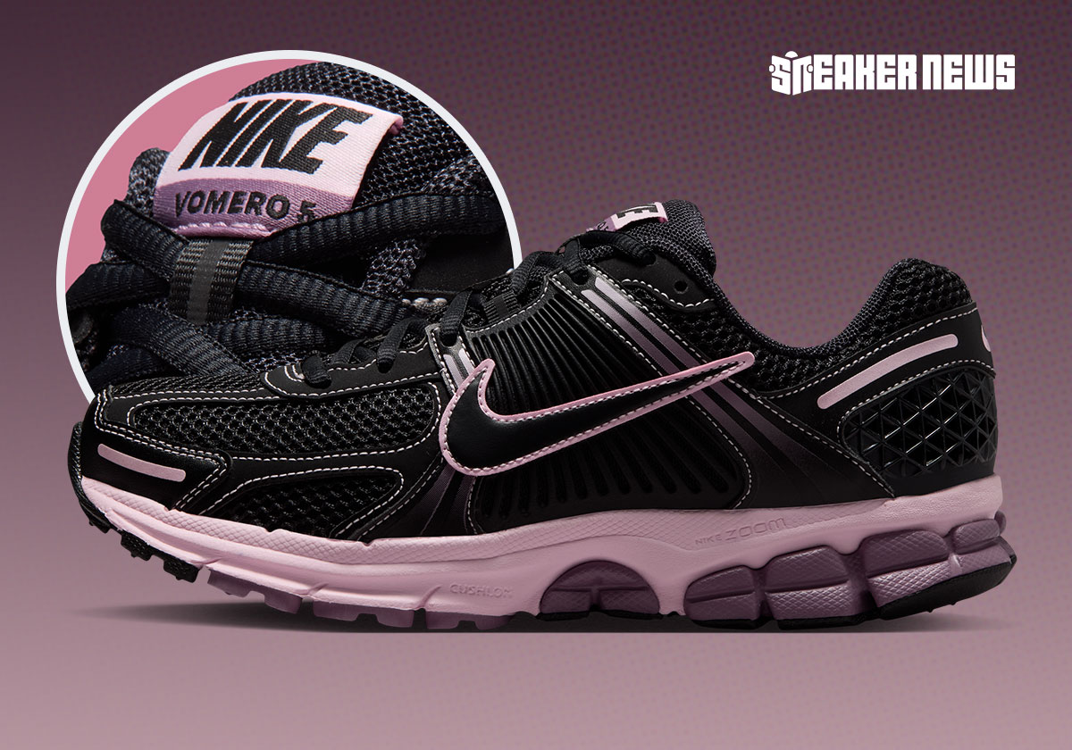 "Pink Foam" Contrast Stitching Distinguishes This Nike Zoom Vomero 5