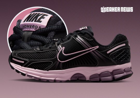 “Pink Foam” Contrast Stitching Distinguishes This Nike Zoom Vomero 5