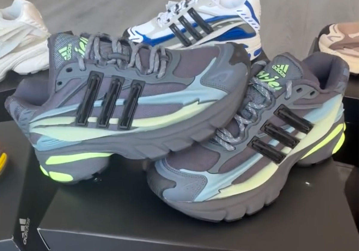 A New adidas Jellyfish Appears In Light Brown And Neon