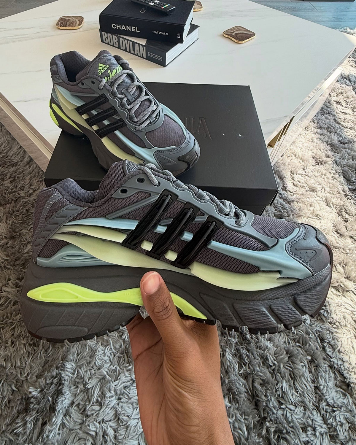 Pharrell Adidas Jellyfish Light Brown Neon Kh6727 4