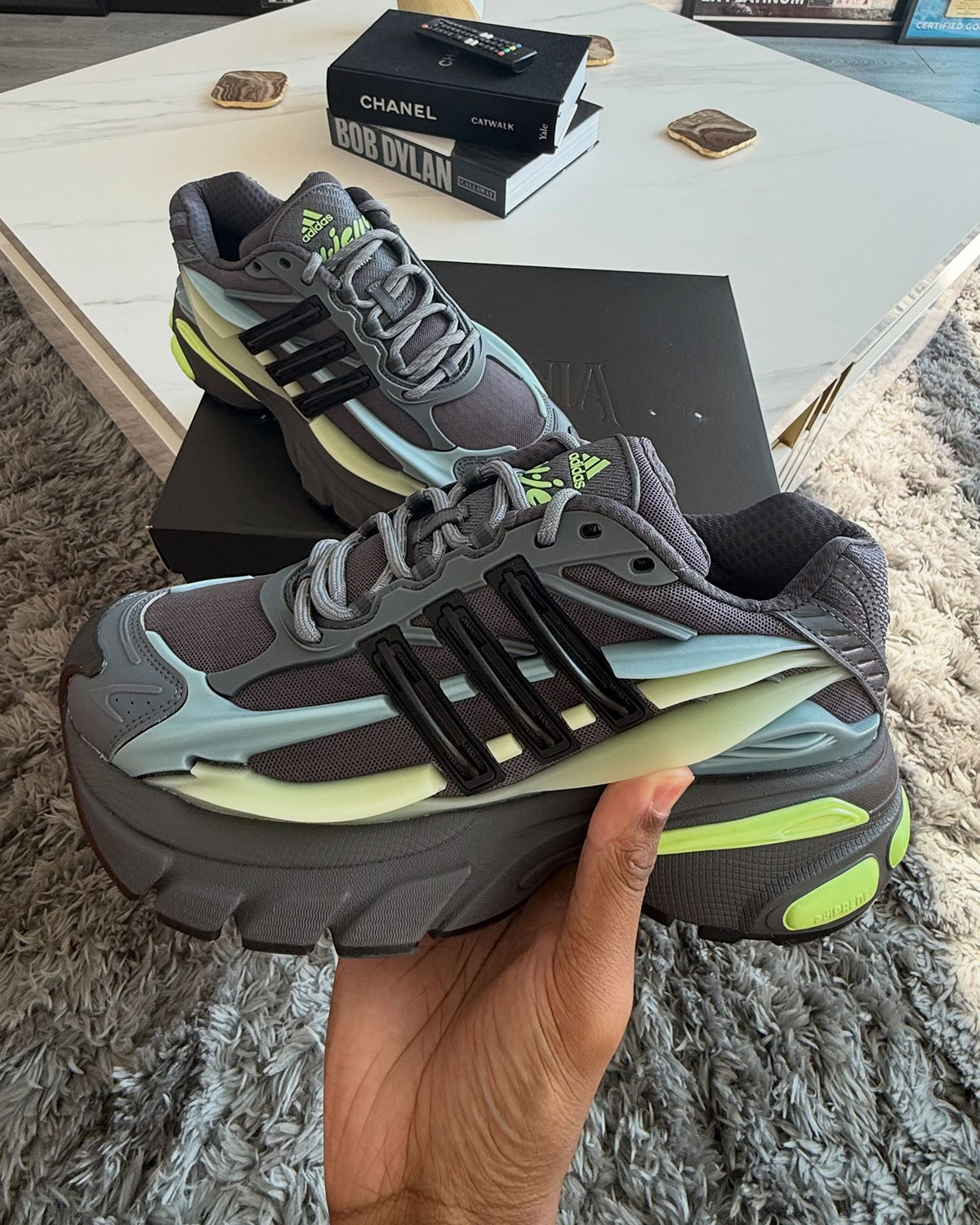 Pharrell Adidas Jellyfish Light Brown Neon Kh6727 5