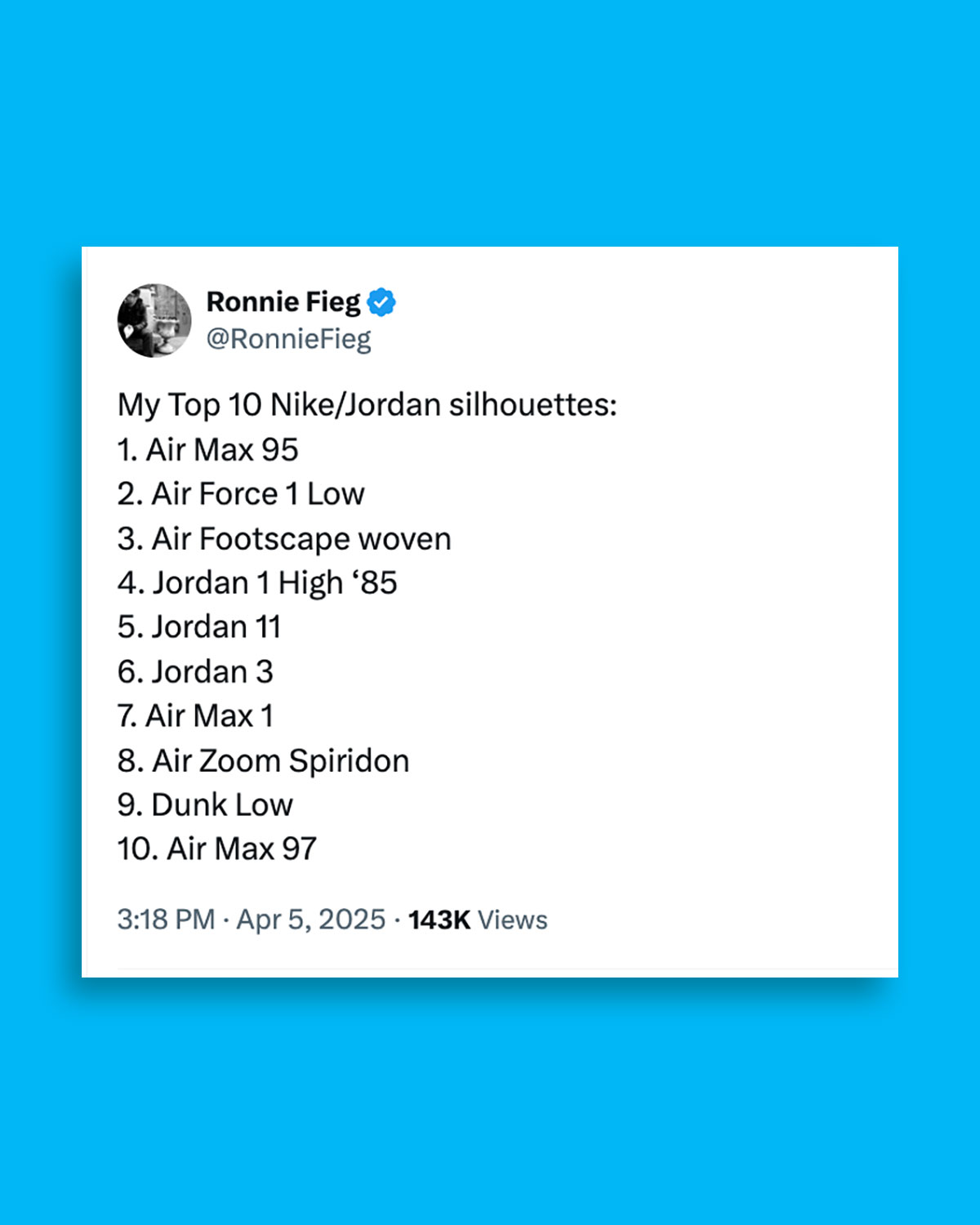 Ronnie Fiegkith Nike 16 Collaborations In 2027