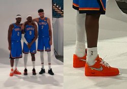 Shai Gilgeous-Alexander Reveals An Orange V.A.A. x Nike Air Force 1
