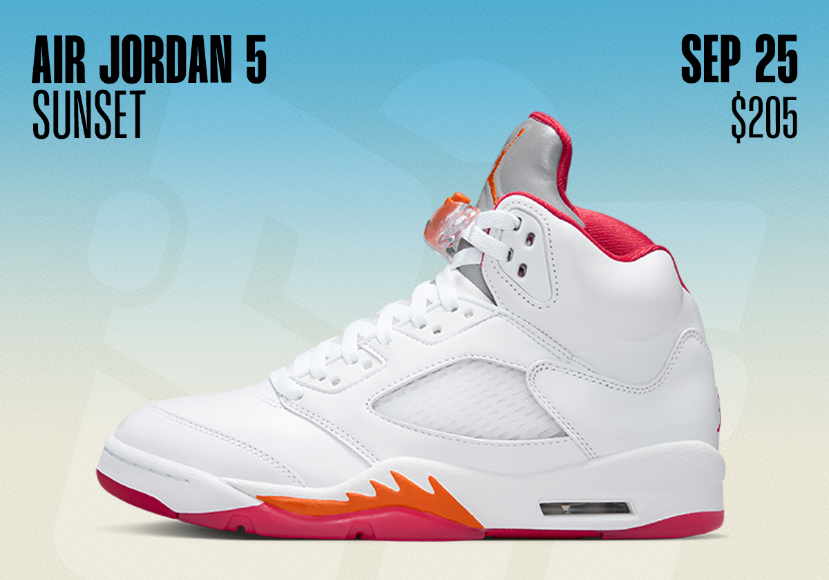 Sneaker Releases September 20 September 26 2026 Air Jordan 5 Sunset