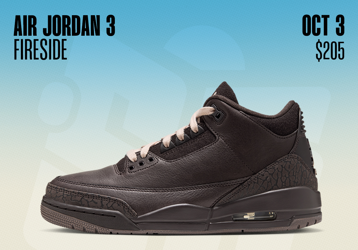 Sneaker Releases September 27 October 3 2026 Air Jordan 3 Fireside
