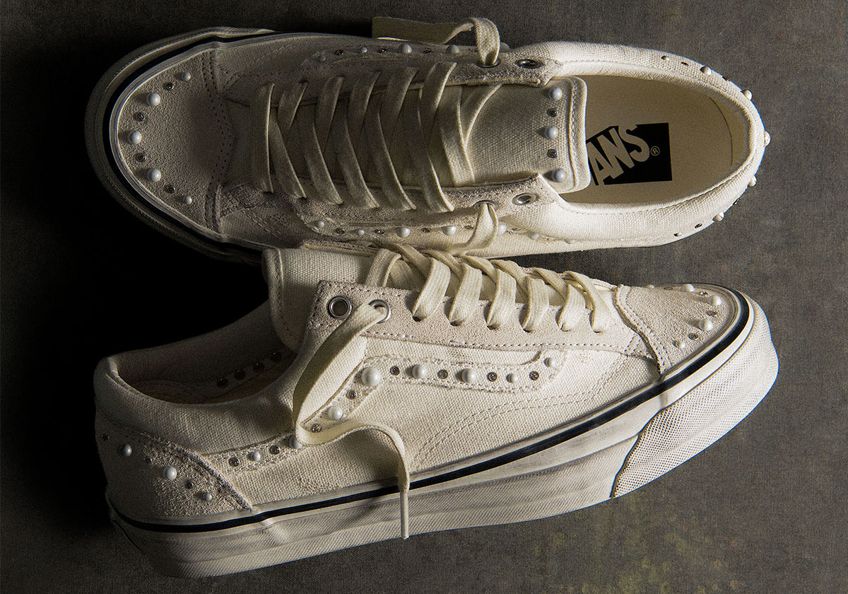 The Vans Old Skool Pearlized “Marshmallow” Adds Even More Pearls