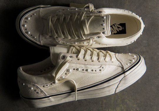 The Vans Old Skool Pearlized “Marshmallow” Adds Even More Pearls