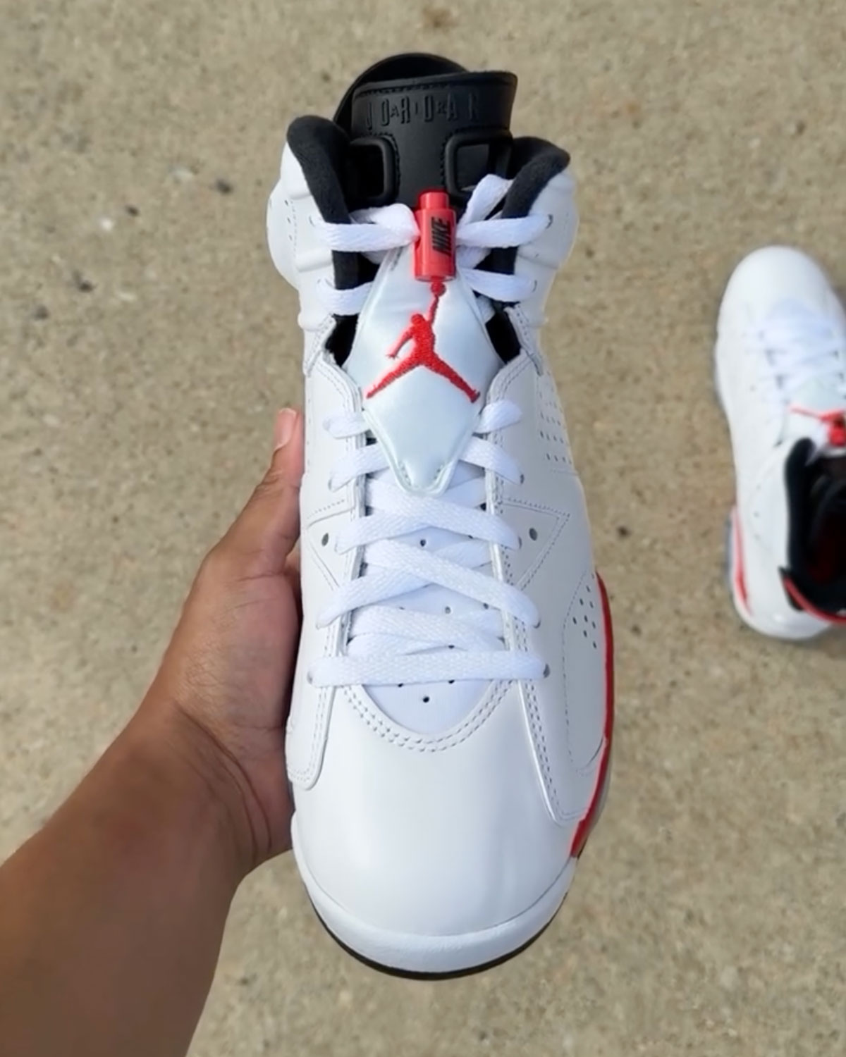 White Infrared Jordan 6s 5