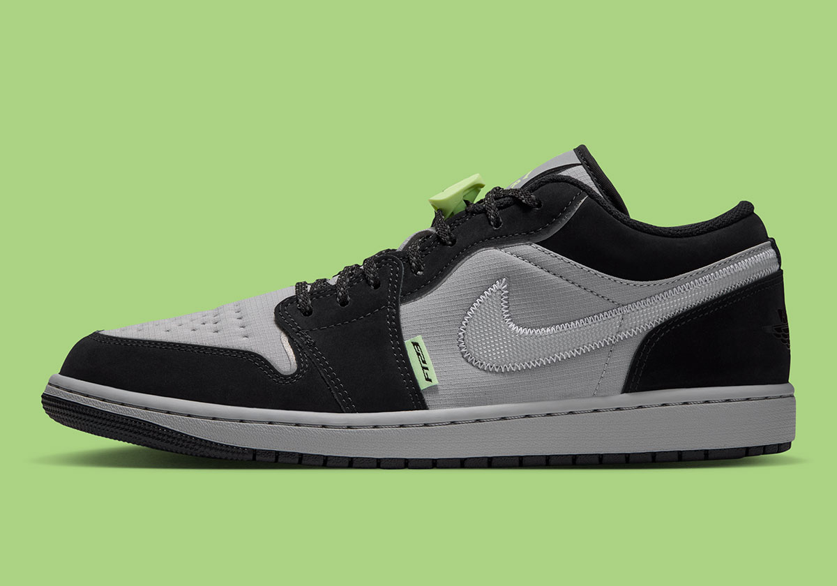 Air Jordan 1 Low Light Smoke Grey Black Reflect Silver Barely Volt Ir2049 001 2